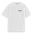 White Regular Fit Front Back Artwork T-Shirt