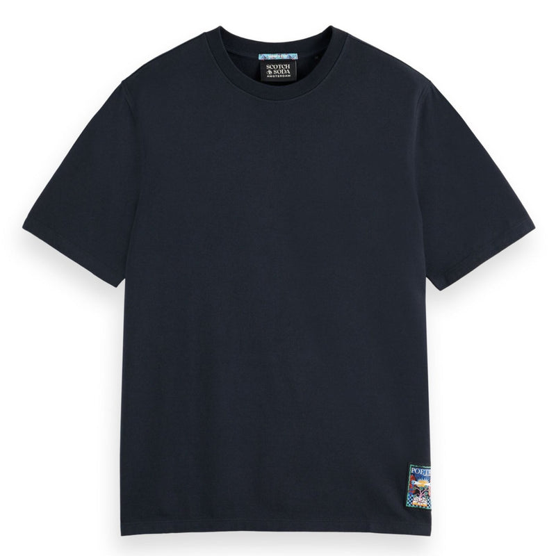 Black Regular Fit Front Back Artwork T-Shirt
