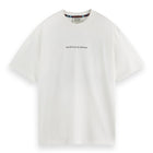 White Relaxed Fit Front Back Artwork T-Shirt