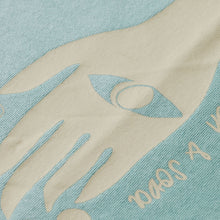 Pacific Blue Garment Dyed Front Back Artwork T-Shirt