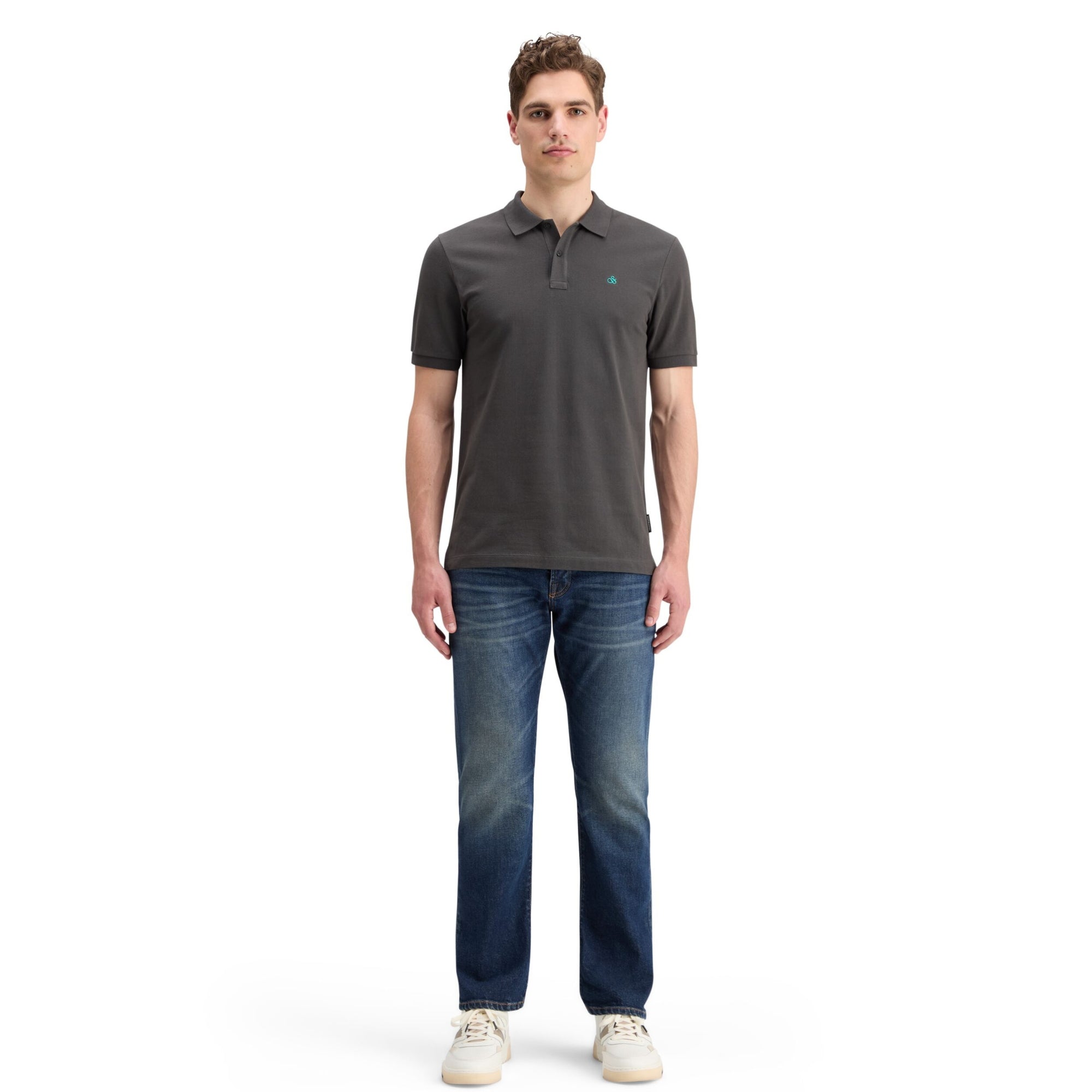 Vinyl Essential Logo Pique Polo