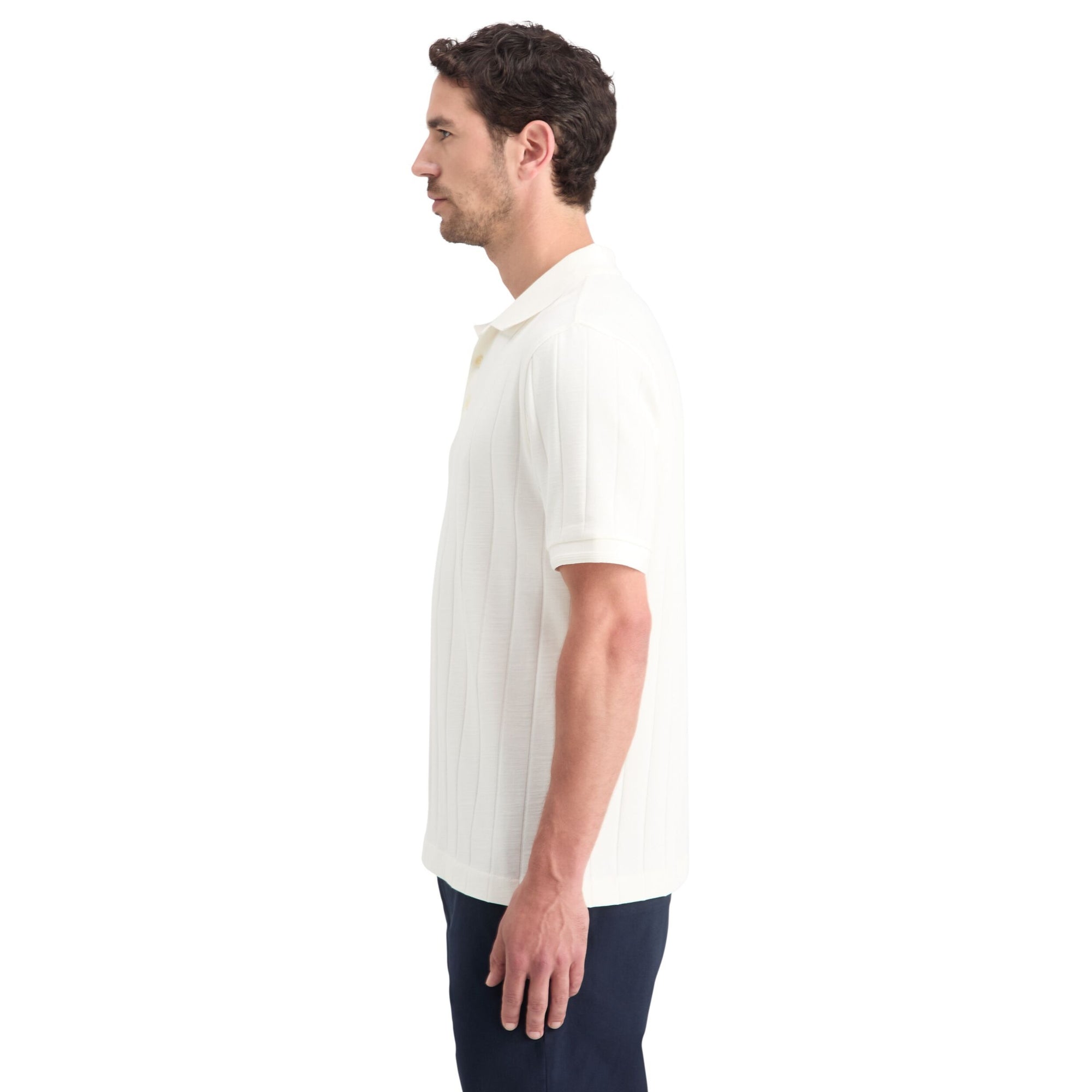 Swan Rib Knitted Polo