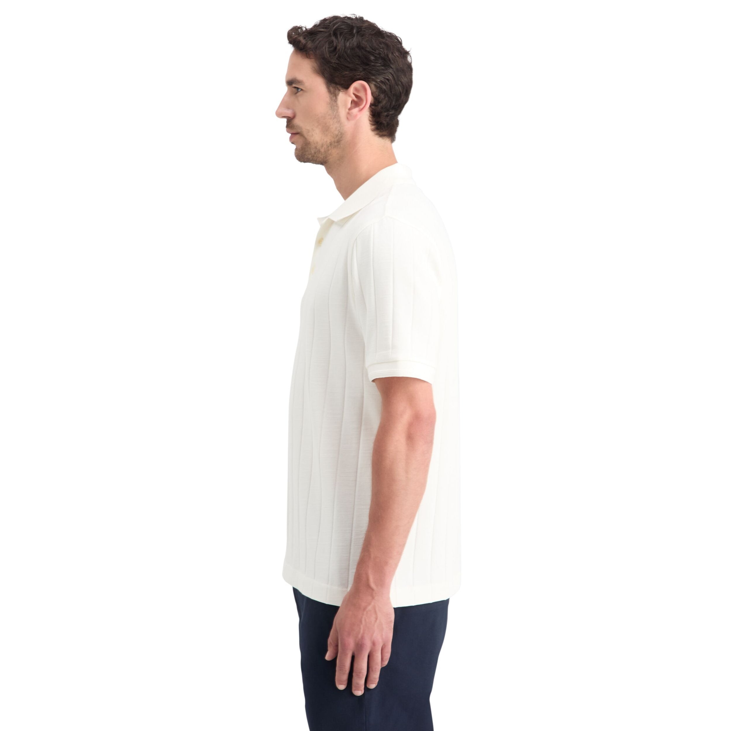Swan Rib Knitted Polo