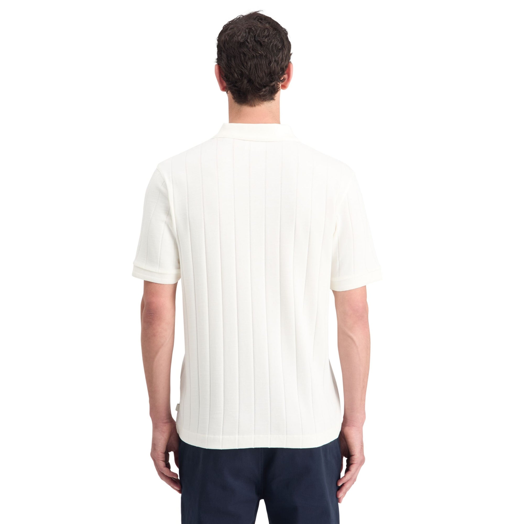 Swan Rib Knitted Polo