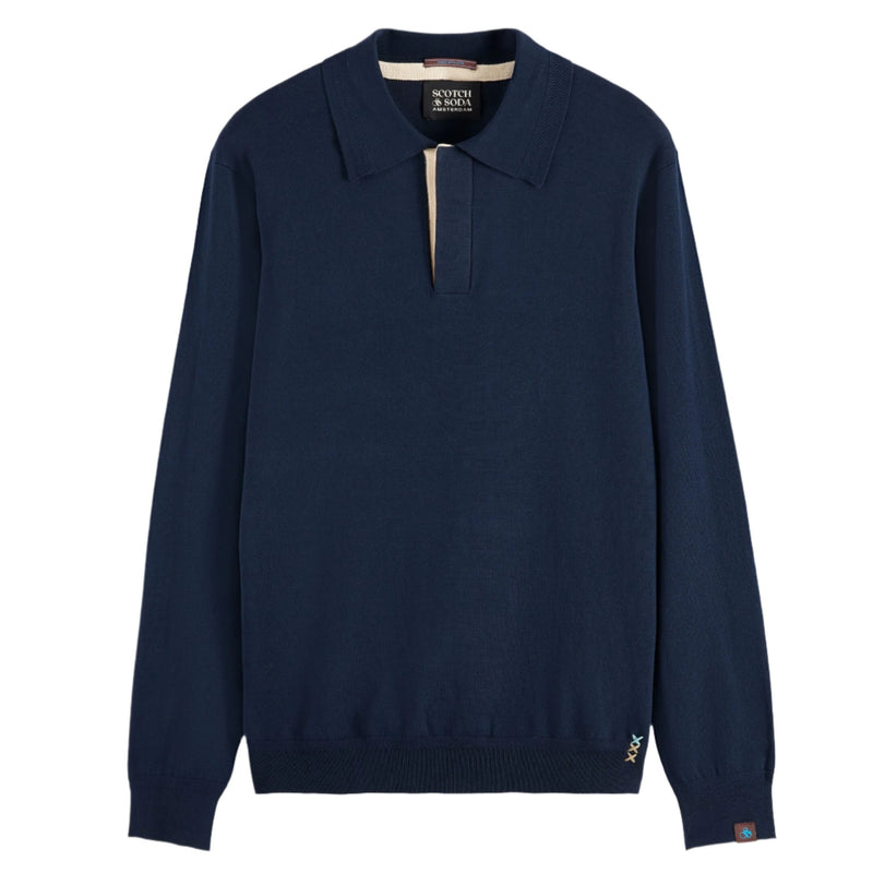 Night Knitted Polo Long Sleeve