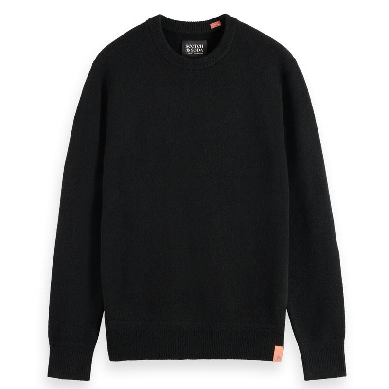 Black Soft Knit Regular Fit Sweater