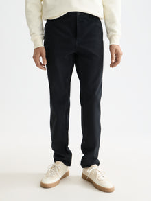 Stuart Stretch Cotton Pant - Black