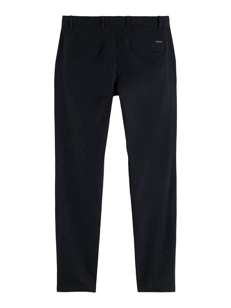 Stuart Stretch Cotton Pant - Black
