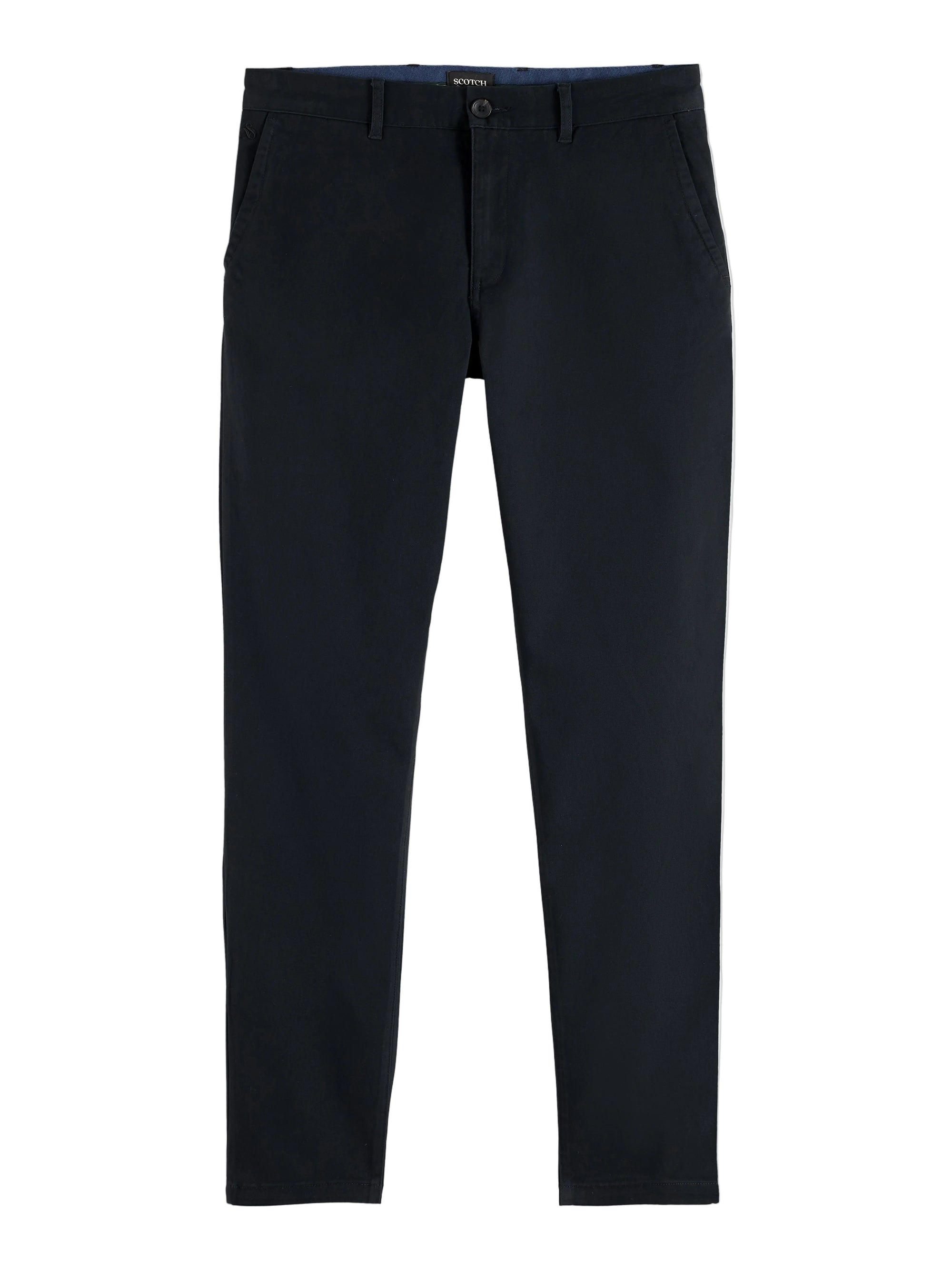 Stuart Stretch Cotton Pant - Black