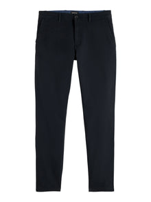 Stuart Stretch Cotton Pant - Black