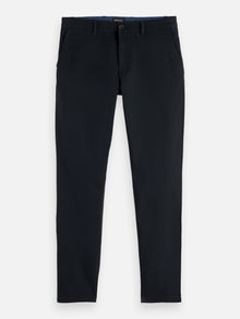 Stuart Stretch Cotton Pant - Black