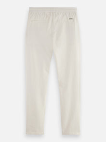 Warren  Cotton Linen Twill Jogger - Off White