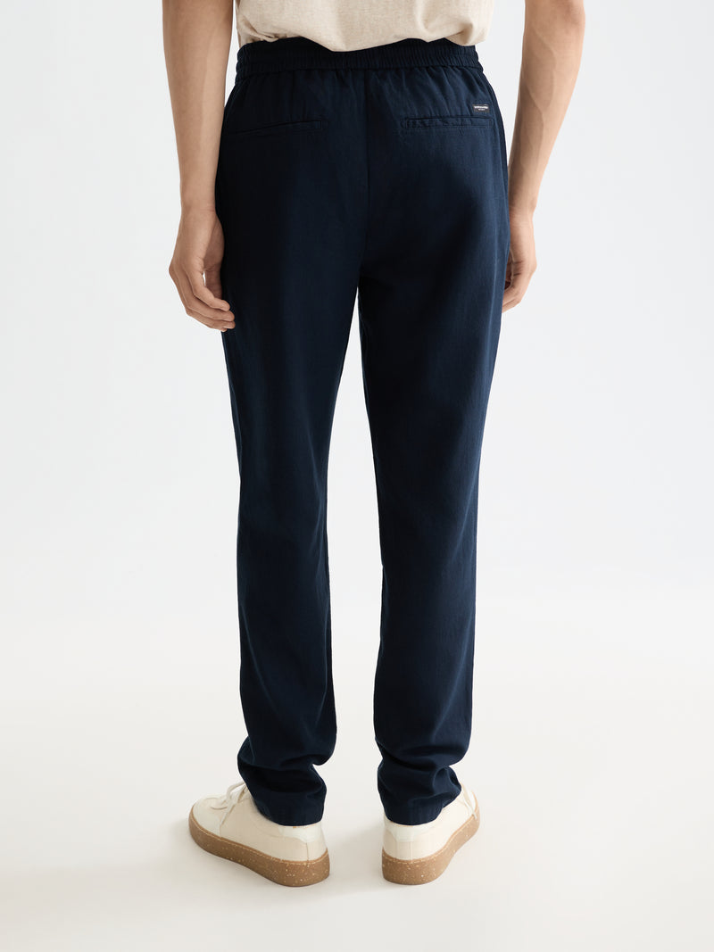 Core Warren Cotton Linen Twill Jogger - Night