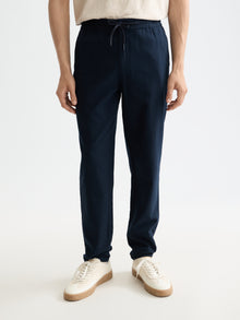 Core Warren Cotton Linen Twill Jogger - Night