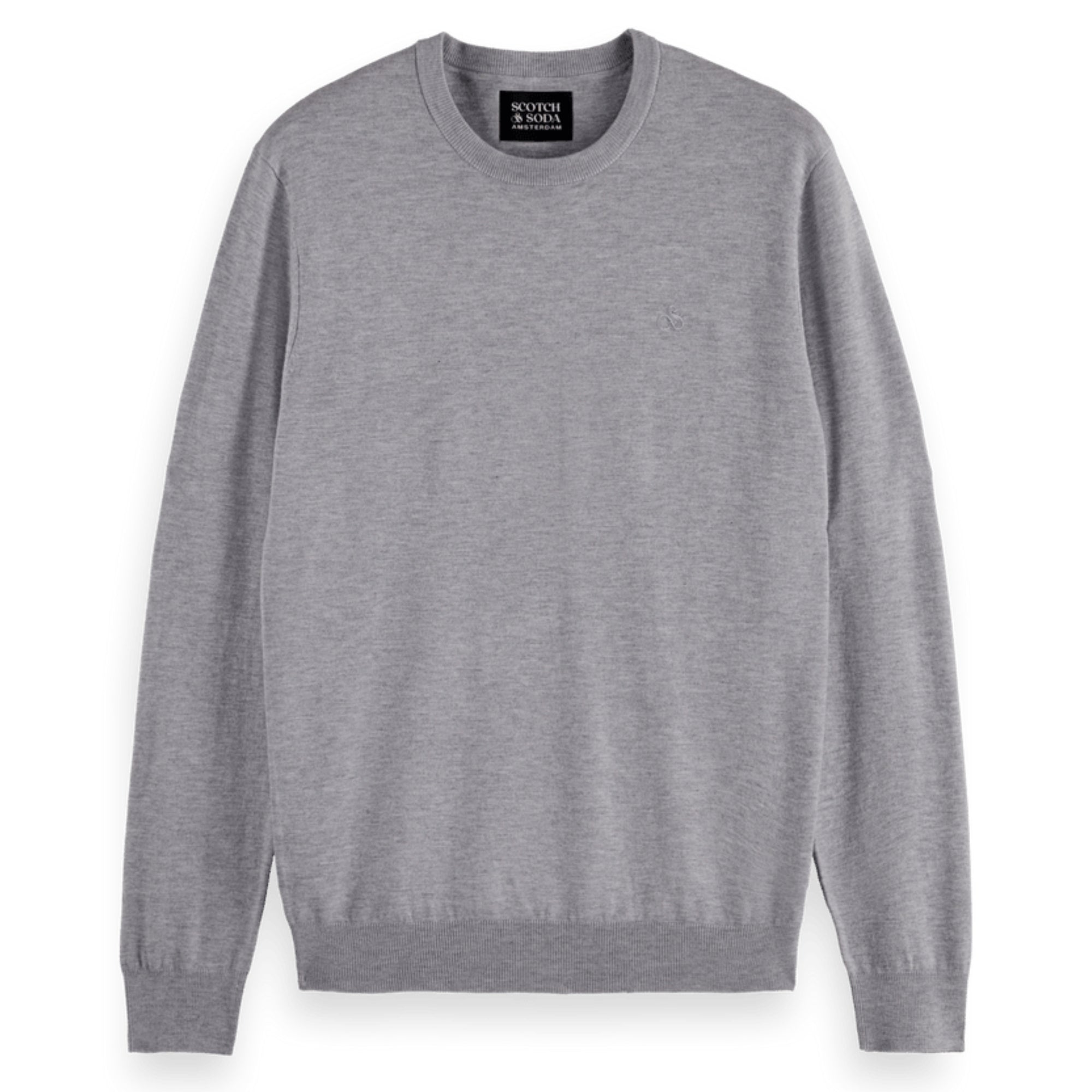 Grey Melange Core - Viscose Pullover Crewneck