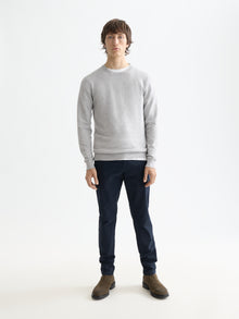 Pull ras du cou en viscose - Gris