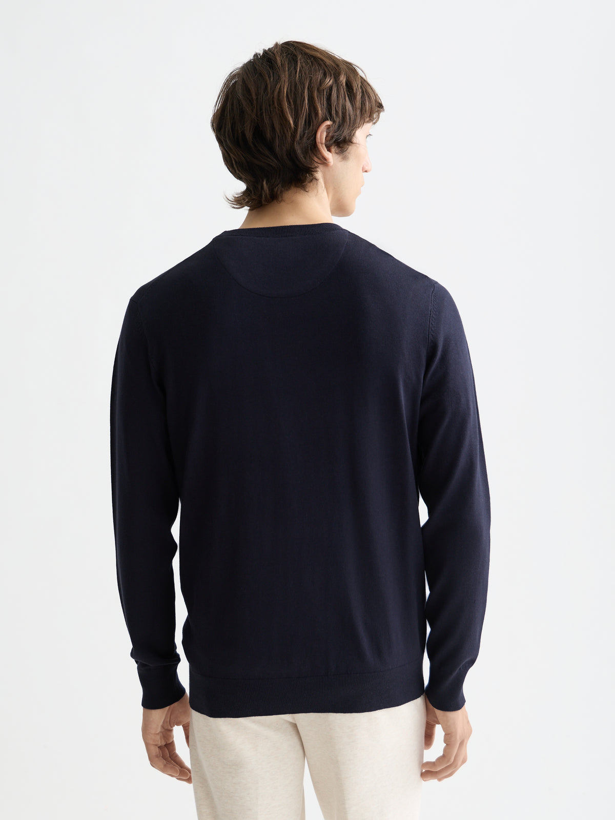 Viscose Pullover Crewneck - Night-4