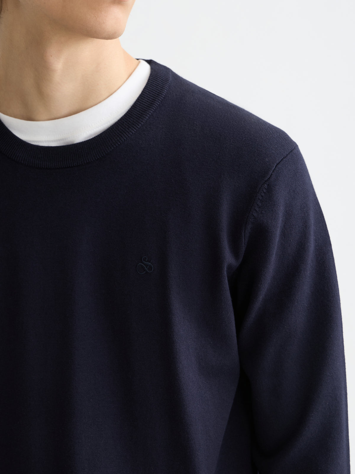 Viscose Pullover Crewneck - Night-3