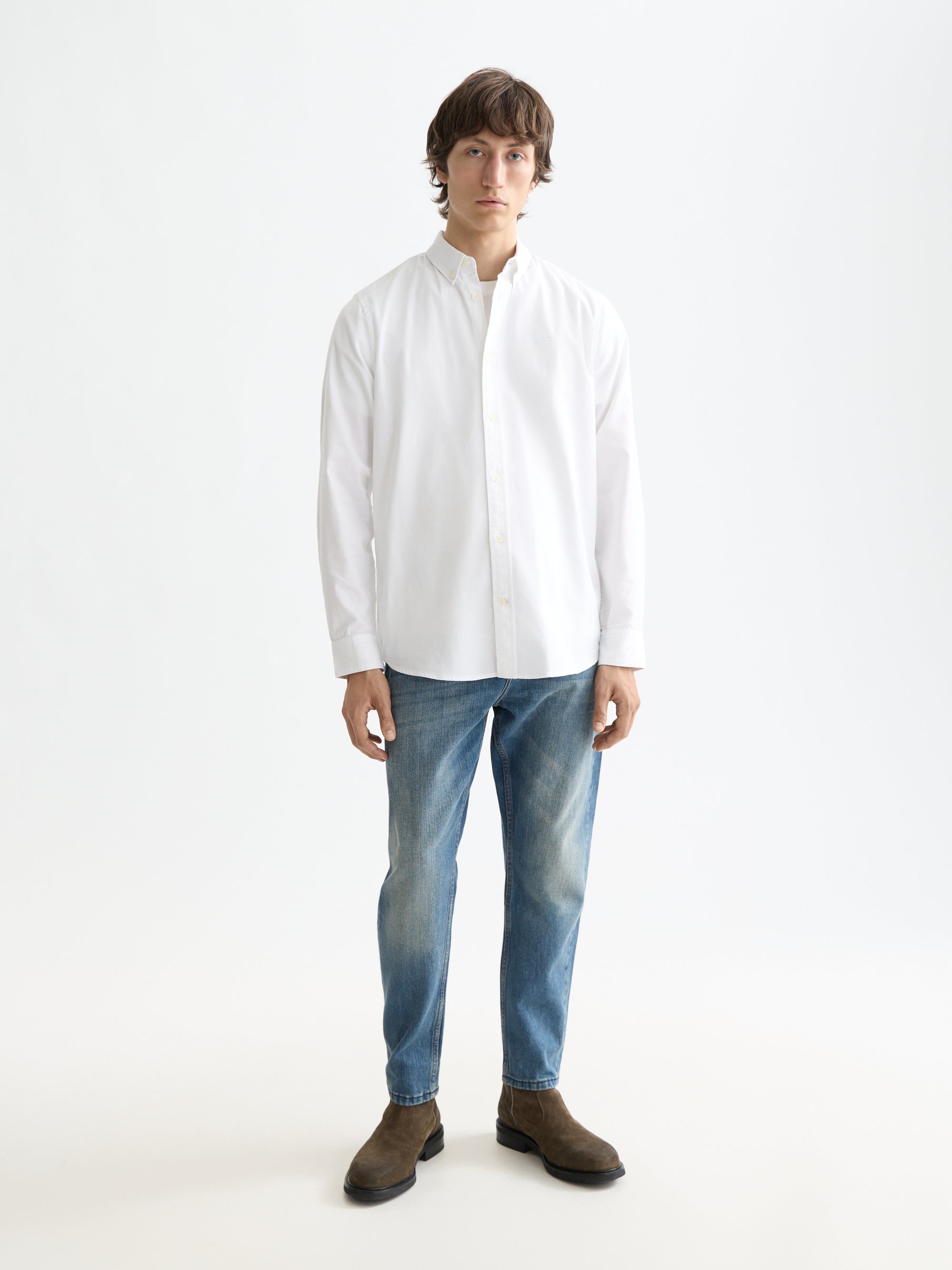 Oxford Solid Shirt - White