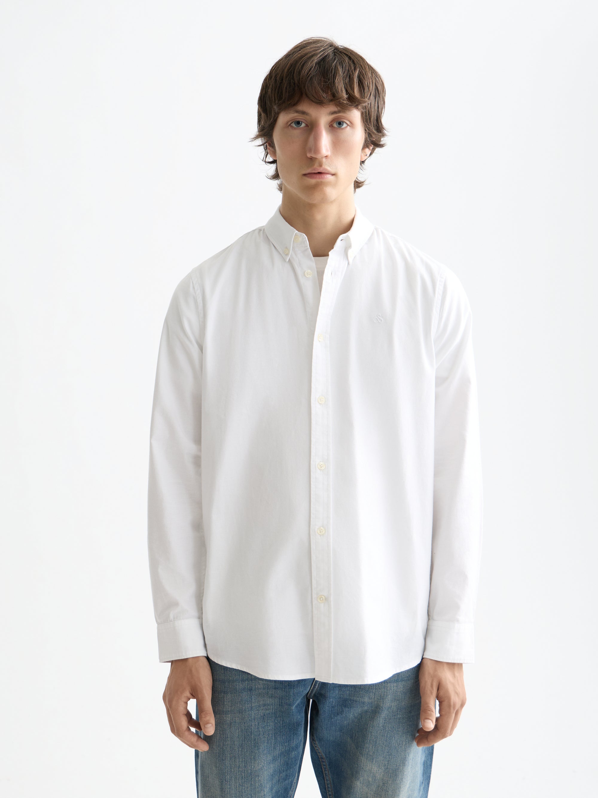 Oxford Solid Shirt - White