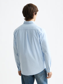 Core Oxford Solid Shirt- Blue