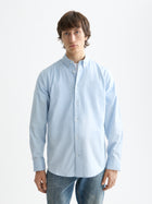 Core Oxford Solid Shirt- Blue