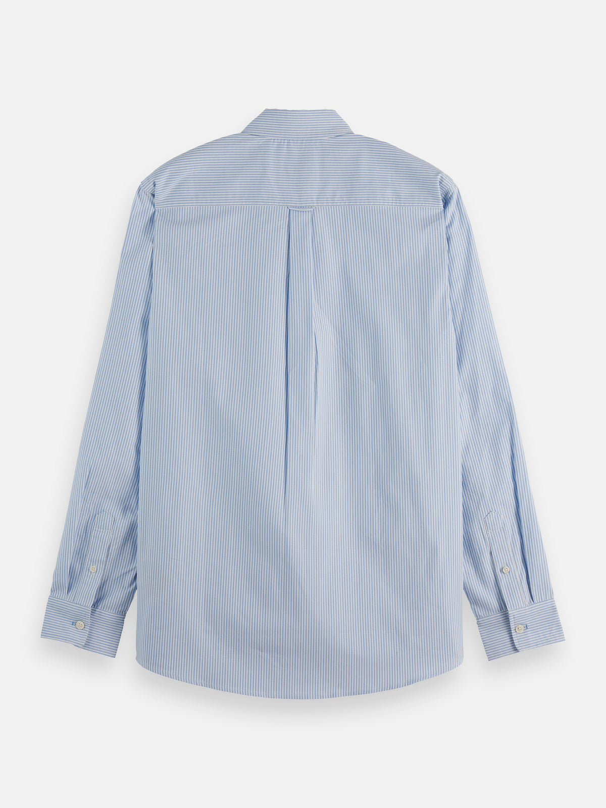 Core Oxford Solid Shirt - Blue Stripe-5