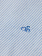 Core Oxford Solid Shirt - Blue Stripe
