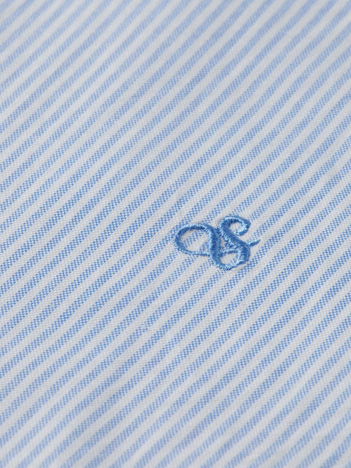 Core Oxford Solid Shirt - Blue Stripe-6