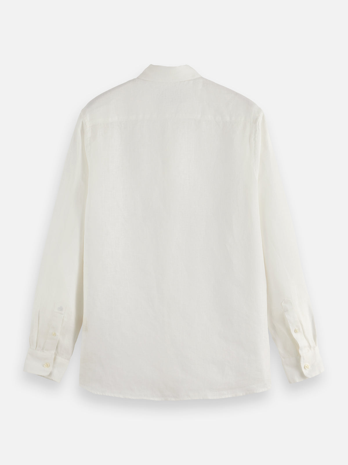 Core Linen Shirt Long Sleeve Button Down - Off White-5