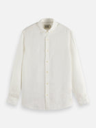 Core Linen Shirt Long Sleeve Button Down - Off White