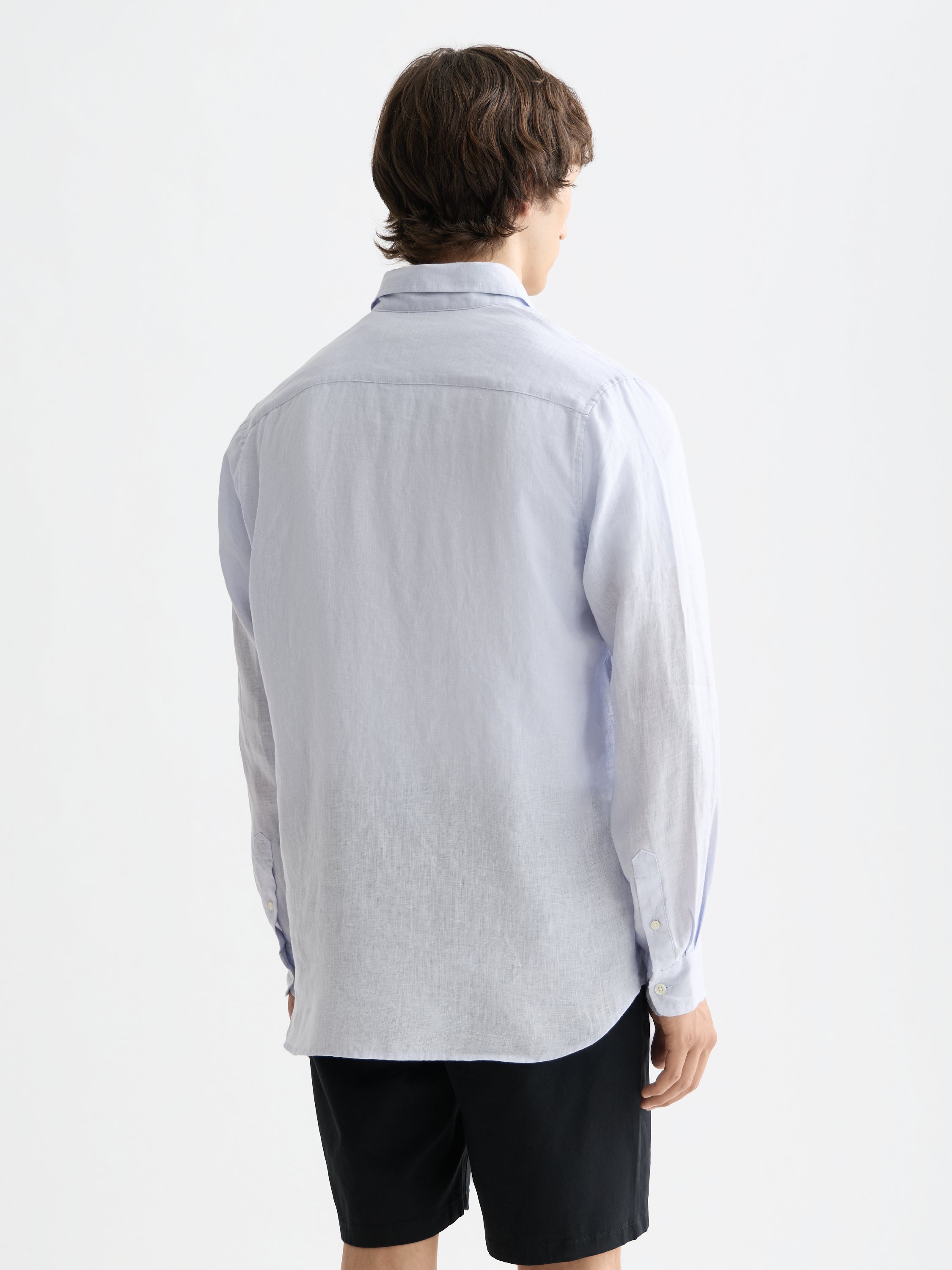 Core  Linen Shirt Buttondown - Shirt Blue