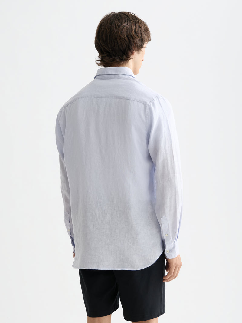 Core  Linen Shirt Buttondown - Shirt Blue