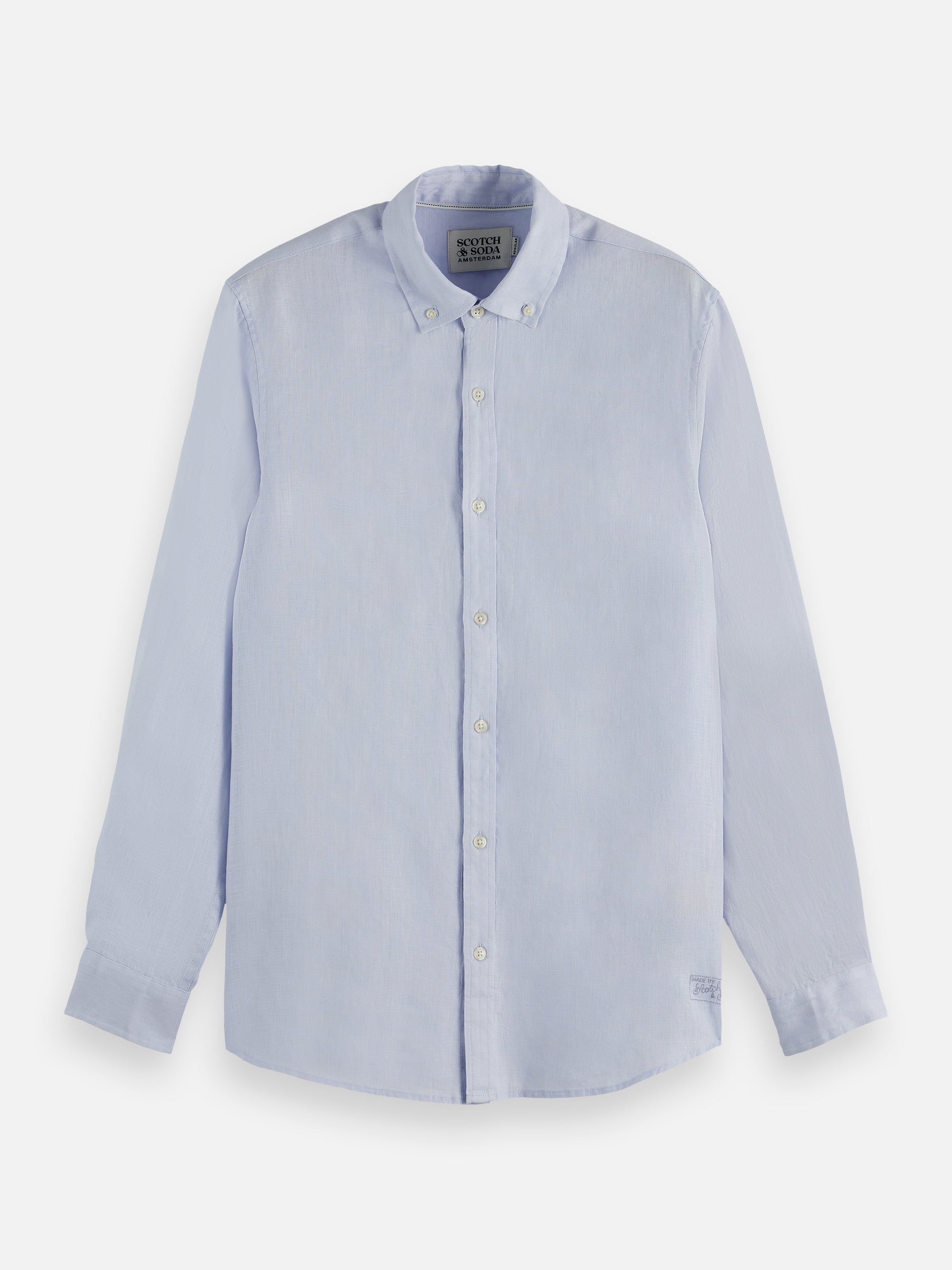 Core  Linen Shirt Buttondown - Shirt Blue