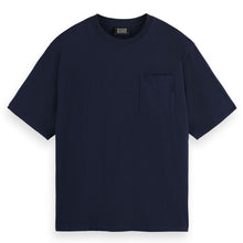 3 Crosses Loose Fit Pocket T-Shirt - Blue