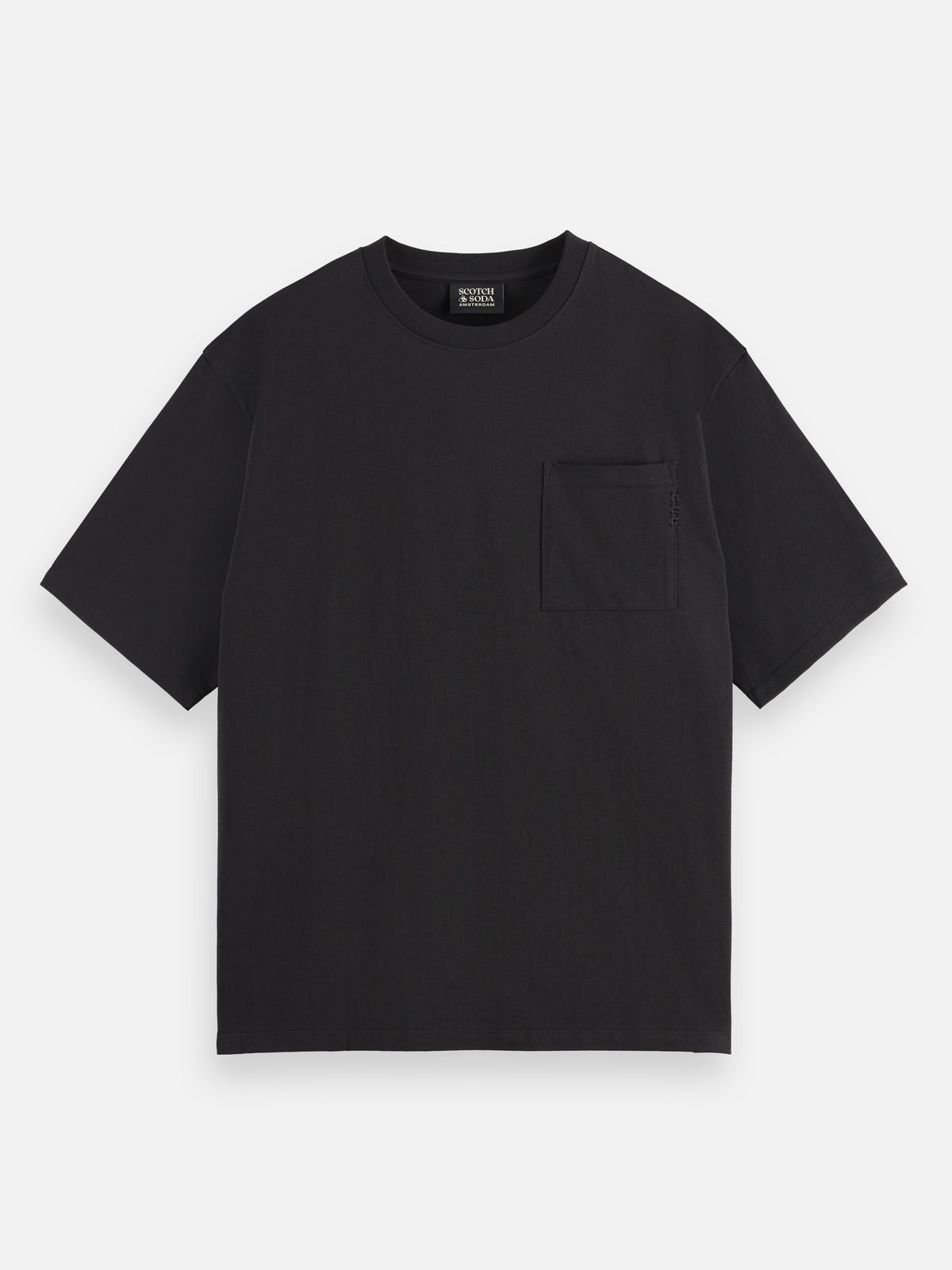 T-shirt à poche et coupe ample 3 croix - Noir-4
