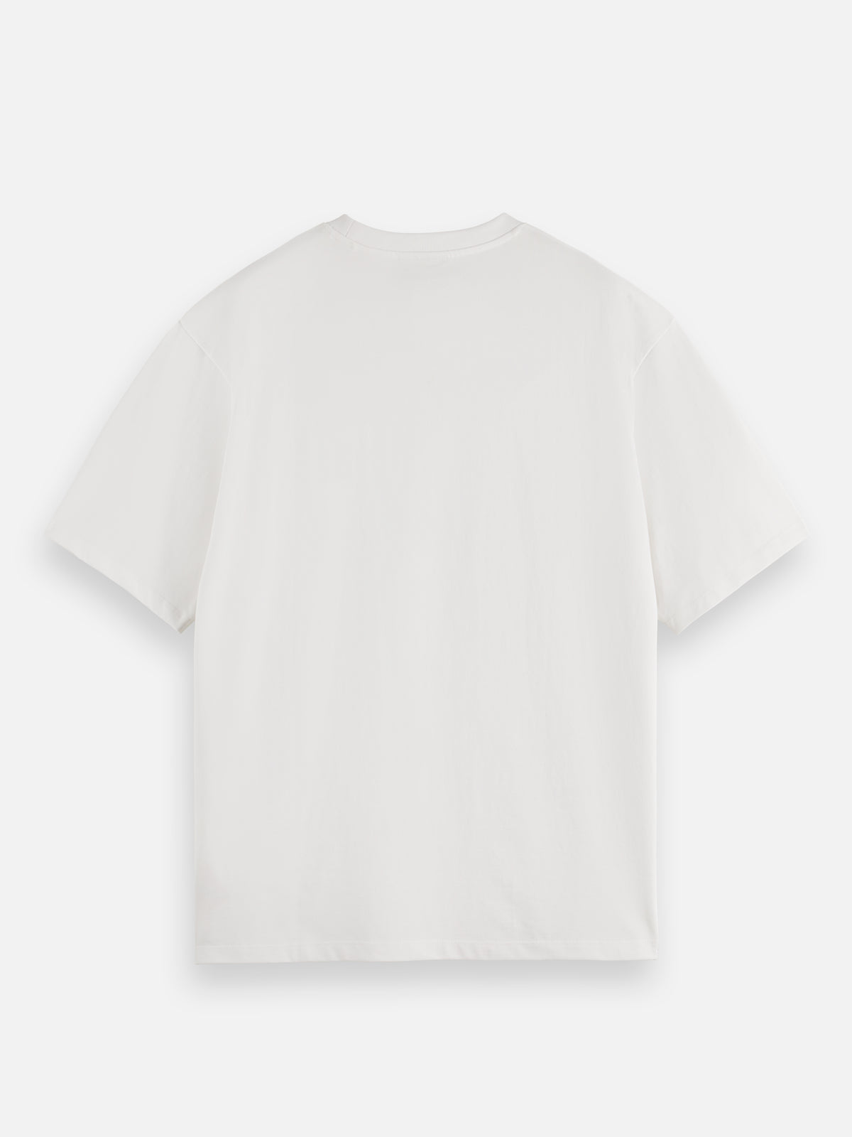 3 Crosses Loose Fit Pocket T-Shirt - White-5