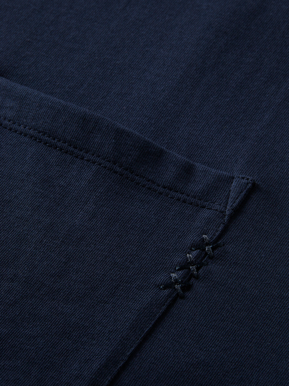 T-shirt à poche et coupe ample 3 croix - Bleu-6