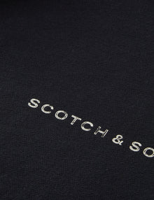 Logo Front Chest Sweatshirt - Black