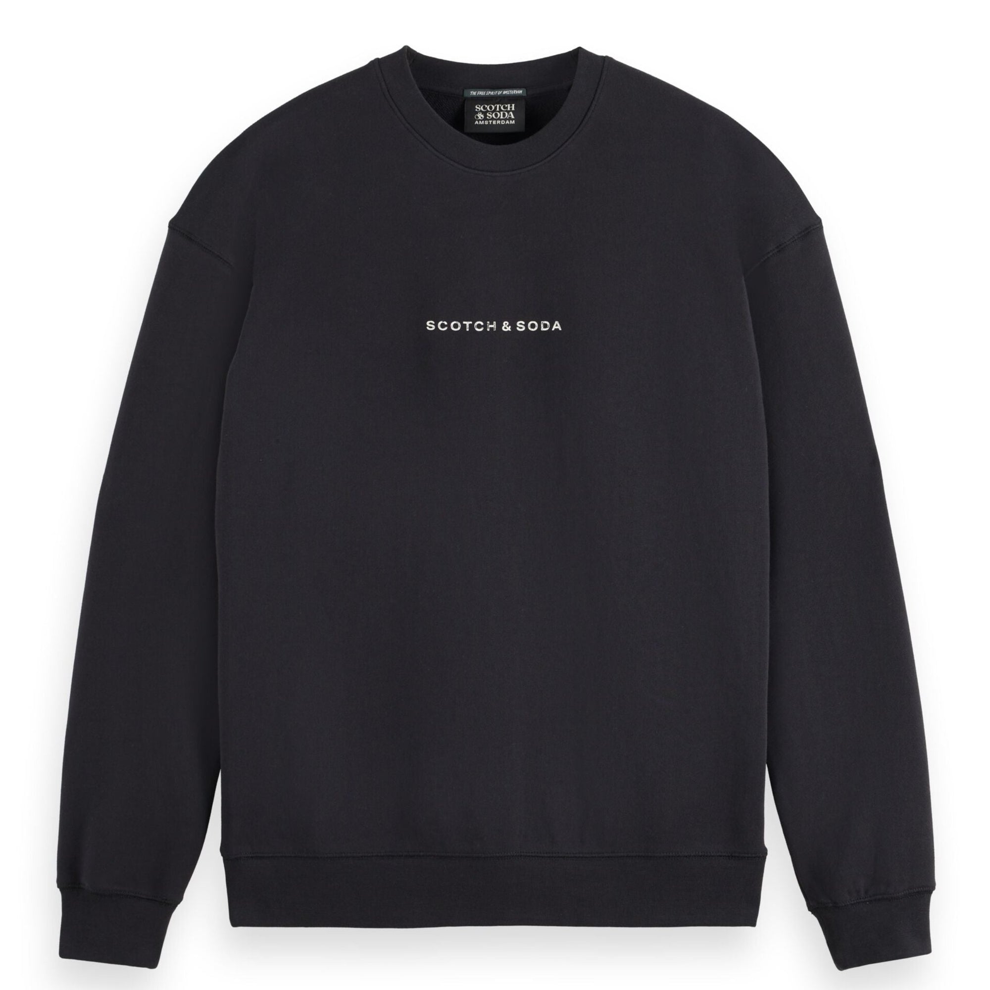 Logo Front Chest Sweatshirt - Black