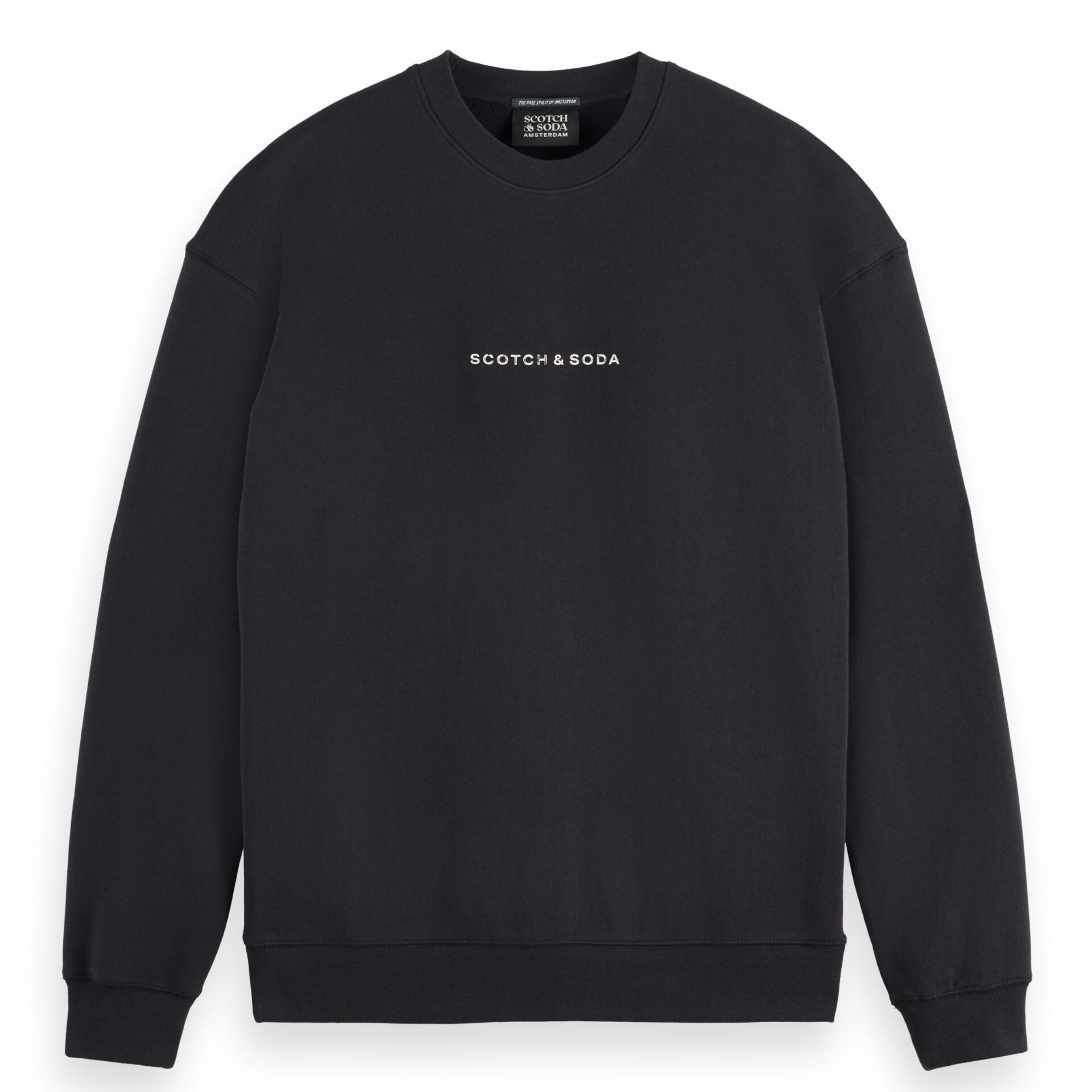 Logo Front Chest Sweatshirt - Black