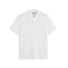 White Logo Pique Polo