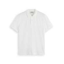 White Logo Pique Polo