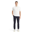 White Logo Pique Polo