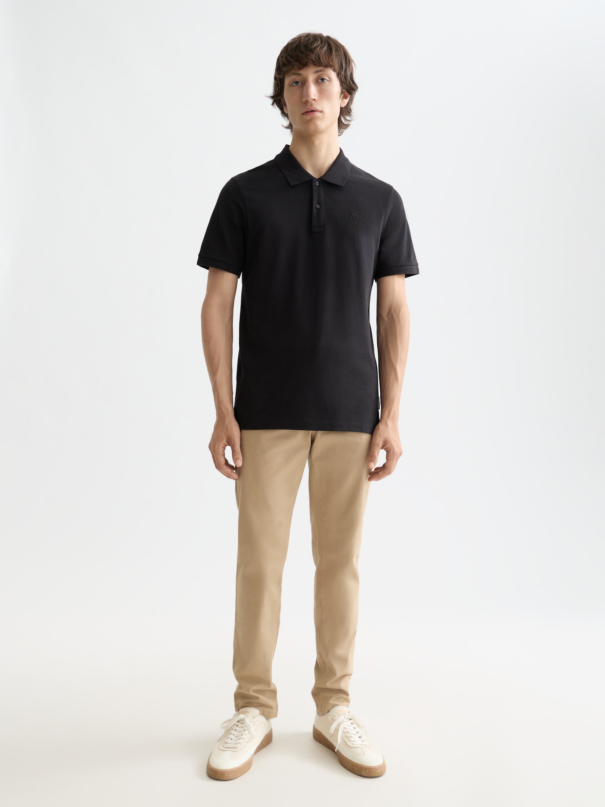 Logo Pique Polo - Black