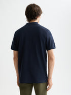 Polo piqué à logo - Bleu