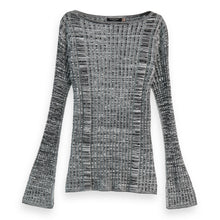 Black Ribbed Knitted Pullover