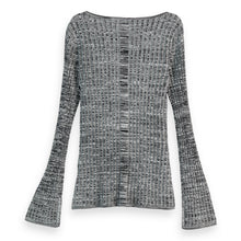 Black Ribbed Knitted Pullover