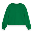 Bright Green V-Neck Modal Sweatshirt