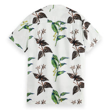 Leafs White AOP Regular Fit Short Sleeve Aop Viscose Shirt